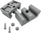 50mm Bathroom Sliding Door Glass Anti-Collision Block Side Guide Rail for Shower Door Bumper Accessories (4pcs, Grey)