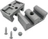 50mm Bathroom Sliding Door Glass Anti-Collision Block Side Guide Rail for Shower Door Bumper Accessories (4pcs, Grey)
