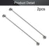 MroMax 2Pcs Cabin Hook and Eye Latch, 16" Stainless Steel Window Privacy Swivel Hooks with Mounting Screws