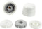 Plumb Pak PP835-30WHL Universal Round Toilet Push-On Bolt Caps, 1-7/8" x 4-3/8", White
