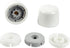 Plumb Pak PP835-30WHL Universal Round Toilet Push-On Bolt Caps, 1-7/8" x 4-3/8", White
