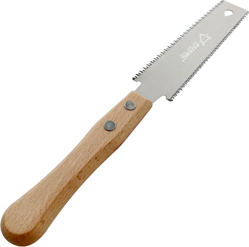 FOXBC Japanese Hand Saw, Flush Cut Small Pull Saw for Woodworking Trim