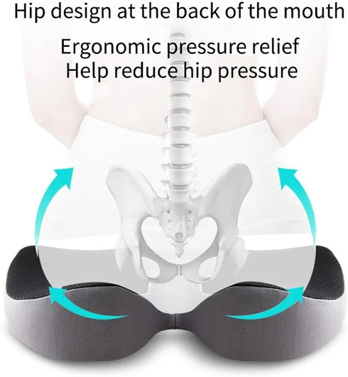 Generic Tailbone Cushion Non Slip Orthopedic Memory Foam Prostate for Sciaticaback Pain Relief Comfort Chair Car