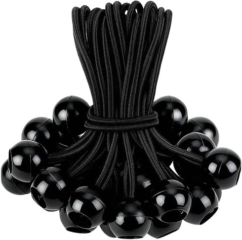 Tirnotck 35 Pack Ball Bungee Cord, 6 Inch Bungee Cords with Balls for