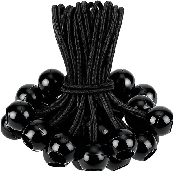Tirnotck 35 Pack Ball Bungee Cord, 6 Inch Bungee Cords with Balls for