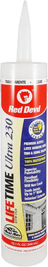 Red Devil 0777 Lifetime Ultra 230 Premium Elastomeric Acrylic Latex Sealant, 10.1 oz, Clear