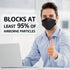 KN95 50 Pack, KN95 LEVENIS Face Masks Breathable Comfortable and Disposable Mask, Black