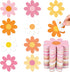 Whaline 36Pcs Boho Retro Daisy Flower Sticky Notes, 9 Designs, Colorful Self-Stick Notepads for School Office