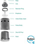 Anti Siphon Repair Kit for 1" Hudson Float Valve, 718K3, Pool Float Repair Kit