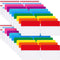 Jovitec 800 Pcs 40 Sets Sticky Tabs - 2 Inch Colored Index Tabs Writable and Repositionable Labels for File Folders,