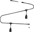 Outdoor LED String Lights, 6.6ft Pendant Light Cord with 2 Sockets, Waterproof Reusable Patio Light Kit No Bulb for