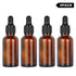 stonylab 30ml (1 oz) 4-Pack Amber Glass Dropper Bottle, Brown Empty Glass Bottle with Dropper for Essential Oils