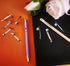 Pencil Clips, Silver Metal Clips for Pocket, Study Holder, 20 Pieces
