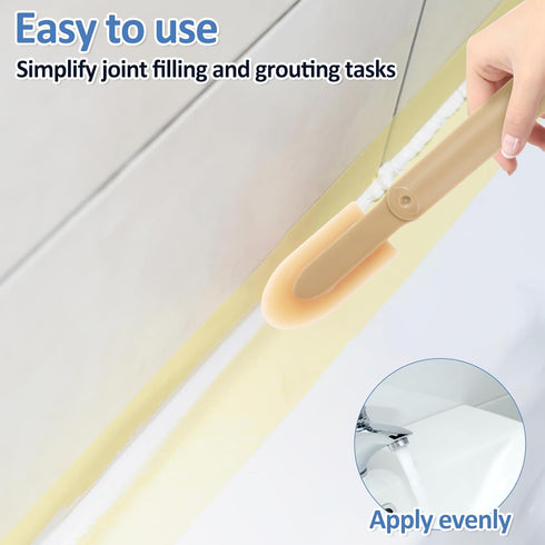 8Pcs Rubber Caulking Tool Set, 4 Size Smooth Grout Sealant Applicator Spreader for Finishing Tool