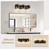Ablwigh 3-Light Farmhouse Bathroom Light Fixtures, Black Bathroom Vanity Light Fixtures Over Mirror, Rustic Sconces
