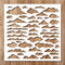 Generic Cloud Stencil | Nature Cloud Stencils for Painting on Wood, Glass, Wall,