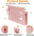 LUKETURE Desk Side Storage, Under Desk Storage, Steel Desk Hanging Organizer with Pen Holder, Laptop Holder, No Drill
