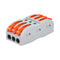 NineLeaf Wire Connectors Push-in, 3 Circuit Inline Splices for Cables from 28 to 12 AWG, 20 Pack