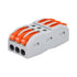 NineLeaf Wire Connectors Push-in, 3 Circuit Inline Splices for Cables from 28 to 12 AWG, 20 Pack