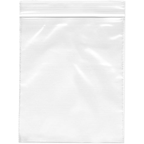 Plymor 3" x 4" Heavy Duty Zipper Reclosable Plastic Bags, 4 Mil (Pack of 100)