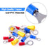 Glarks 360pcs Mixed Quick Disconnect Electrical Insulated Connectors, M4 / 5/6 / 8 Ring Crimp Terminals