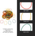 NUOBESTY 2 Boxes Rubber Bands, Office Supplies Elastic Stretchable Bands for Home and School