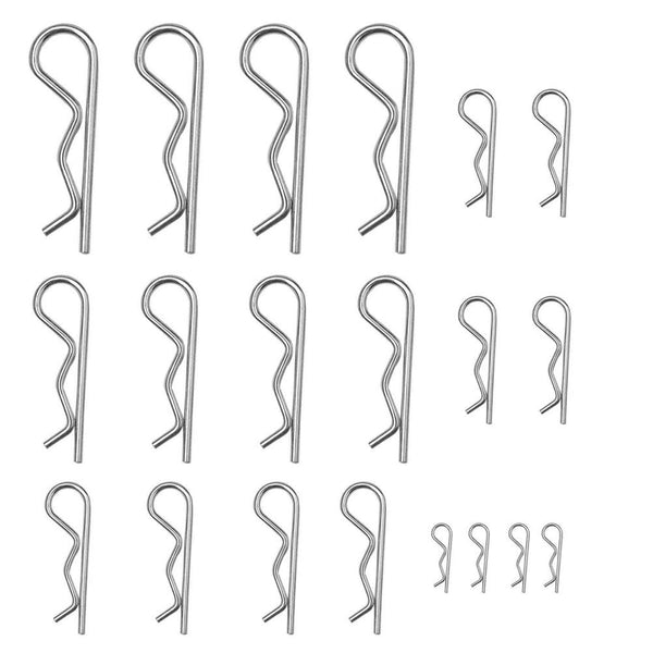 20 Pcs Hardware Pins Cotter Pins Assortment Kit, Heavy Duty Zinc Plated, for Hitch Pin Lock Systems, M1-M3