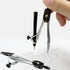 IVICOO Set Protractor and Compass with Rulers, All-in-One Compass Geometry Tool Kit for Students and Technical Drawing