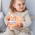 callie Acrylic Night Light Name Plate Personalized, Custom Cute Forest Animals with Wooden Base Bedroom Decor, Birthday