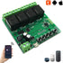 4-Channel WiFi Smart Switch Relay Module, TUYA/Smart Life App for Smart Home Remote Control, Momentary Time Adjustable, Compatible with Alexa/Google Assistant