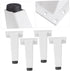 4pcs Uonlytech Cabinet Feet for Bathroom Furniture Support Height Sturdy Legs for Sofa Cabinet and Tv Stands Easy