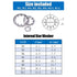 Hilitchi 300-Pcs 304 Stainless Steel Internal Tooth Star Lock Washers Assortment Set - 8 Sizes Included: M2 M3 M4 M5 M6