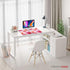 KOKO French Desk Mat, XL Pink Floral Large Mouse Pad for Keyboard, Cute Desk Accessories for Home Office
