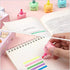 MAGICLULU Petals Highlighters Set, Bear Shape Watercolor Highlighter Pens for Office Stationery Supplies