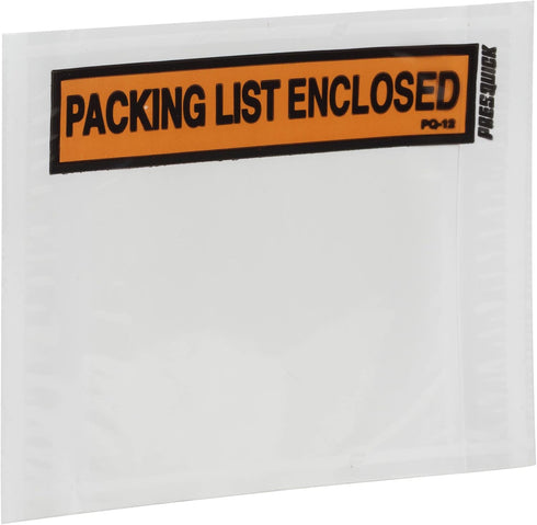 Duck Brand Clear View Packing List Envelopes, 500-Count, 5.5 x 4.5-Inch (394743)