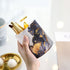 WAVEYU Marble Pen Holder for Desk - Large PU Leather Multi-Functional Organizer Cup for Office, Classroom, Home