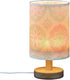 Yuiboo Minimalist Floral Table Lamp in Soft Green & Blush - Night Light