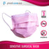 50 4-Ply 3 (1 50) PlastCare USA Disposable ASTM Level Pink Face Masks Guardian Box