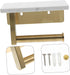 Stylish Wall-Mounted Marble Finish Paper Towel Holder for Effortless Bathroom Organization