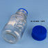 Round Media Storage Bottles with GL45 Blue Screw Cap, Borosilicate Glass Clear Wide Mouth Graduated Lab Bottle, 250 ml