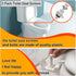 2 Pack Universal White Plastic Toilet Seat Screws Replacement Kit, Toilet Seat Hinges Bolts and Nuts for Top Mount Lid