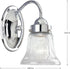 1-Light P3287-15, Progress Lighting Clear Prismatic Glass Traditional Bath Vanity Light, Fluted Glass Collection