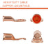 10pcs 6 AWG-3/8” (M10) Ring Terminals, Heavy Duty Copper Wire Lugs Battery Cable Terminal Connectors