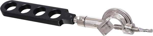 Test Tube Clamp Holder on Swivel Bosshead, 4 Holes - Fits Test Tubes of 16mm in Diameter