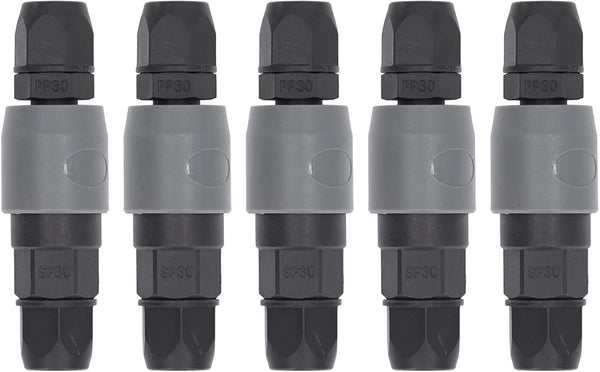 5 Set Self Locking Pneumatic Quick Connector, C Type Air Compressor Hose Coupler Plug Socket