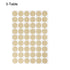 uxcell 3 Sheet/162Pcs Screw Hole Cover Stickers - 21mm Dia PVC Self Adhesive Caps for Wood Furniture