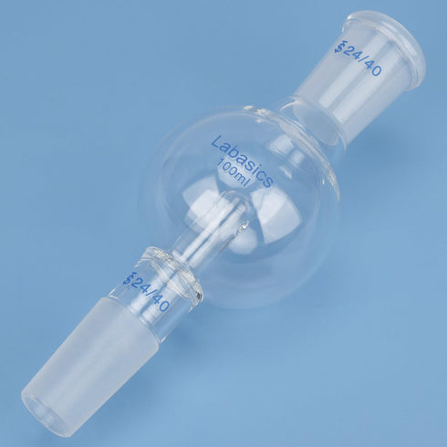 Borosilicate Glass Rotary Evaporator Bump Trap, 100 ml with 24/40 Standard Outer Upper Joint