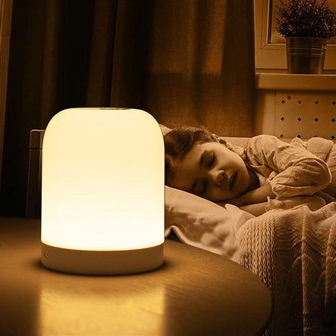 TTBDDDYH S0S 6-Color Dimmable Portable Night Light, Distress Light, RGB Color Changing Bedside Atmosphere Light, Touch