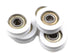 5PCS Nylon Round Plastic Pulley U Groove Track Roller Bearing Pulleys, 8x30x10mm