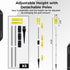 5 Pack 37'' Yeesport Yellow Solar Driveway Markers, Solar Powered Driveway Warning Lights with Detachable Poles Stakes